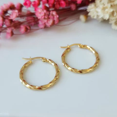 ARGOLLAS TORZADAS BRENDA 2.5CM - comprar online