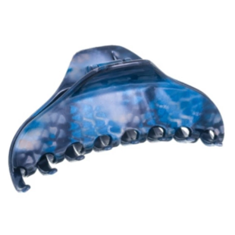 N758la Prendedor grande lloret azul mesclado 9,0x5,0cm