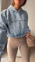 BUZO CROPPED DENIM - comprar online