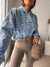 BUZO CROPPED DENIM - tienda online