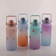 Botella de Agua 2 Lts con Marcador Motivacional y de Tiempo