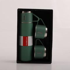 Set de Termo 500ml con 3 tazas de Acero Inoxidable - tienda online