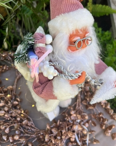 Papa Noel Rosa Gold 40 cm - Candy Planet
