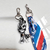 Dúo Llavero / Charm con lazo Estampado + Llavero Soga en internet