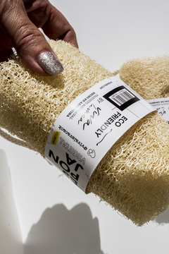 Esponja Cilindro Vegetal Luffa - VVokArg #ConcienciaLimpia