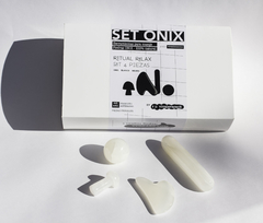 SET ONIX NEGRO / HERRAMIENTA PARA MASAJES 4 PIEZAS ( 1 TUBITO + 1 HONGUITO + MINI GUASHA + ESFERA) - tienda online