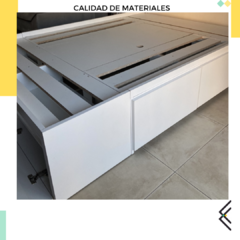 Cama box blanca 140x190x35 en internet