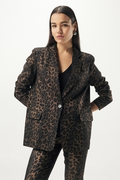 BLAZER FURI LEOP METALLIC - Simona olivos