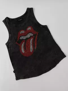 Musculosa Rolling Strass