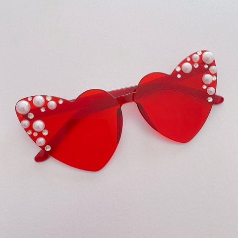 Gafas ~ corazón RED