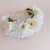 Mini diadema floral: blanca - comprar online