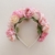 Mini diadema floral: rosados
