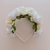 Mini diadema floral: blanca