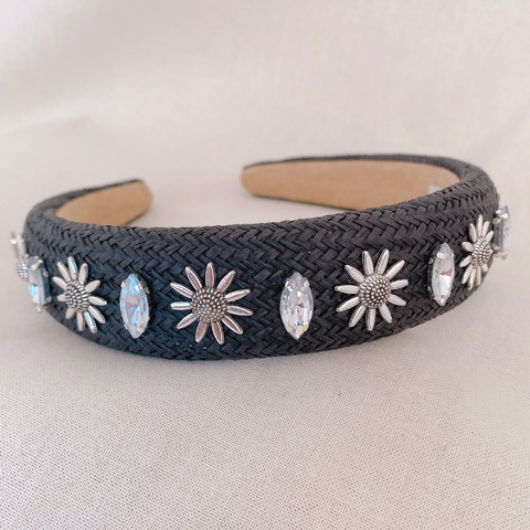 Diadema rafia • margaritas - comprar online