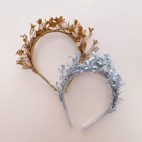 Vincha leaves (Plata/ dorado) / CONSULTAR PRECIO POR MAIL