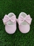 SAPATINHO SOCIAL BEBÊ C/ LAÇO E VELCRO ROSA LC0471