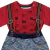 CONJ. BEBÊ DE BODY + SHORTS + SUSPENSÓRIO VERMELHO HG20167A - comprar online