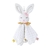 NANINHA CHOCALHO PLUSH COELHINHA BRANCA PARA BEBÊ LC0486