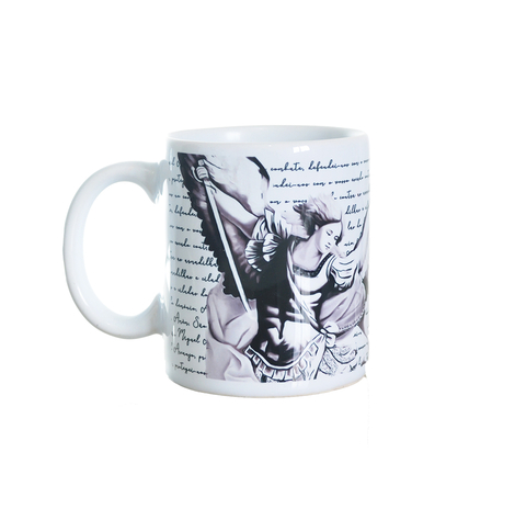 Caneca São Miguel Arcanjo Branca