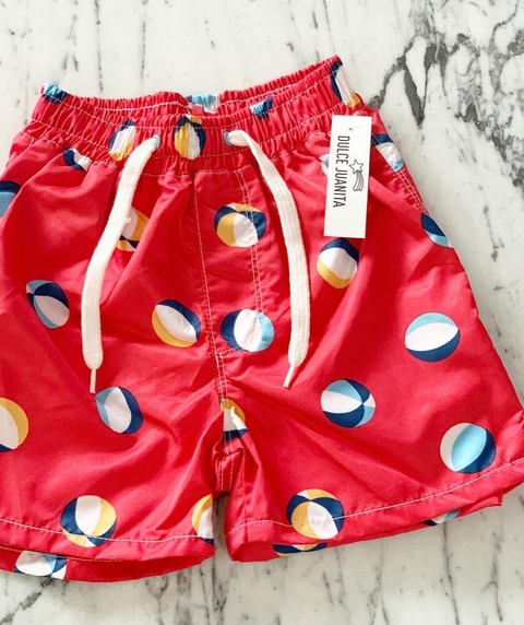 Short de agua Pelota Rojo
