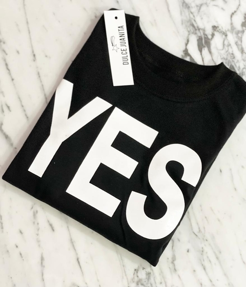 Camiseta Yes (Negra)