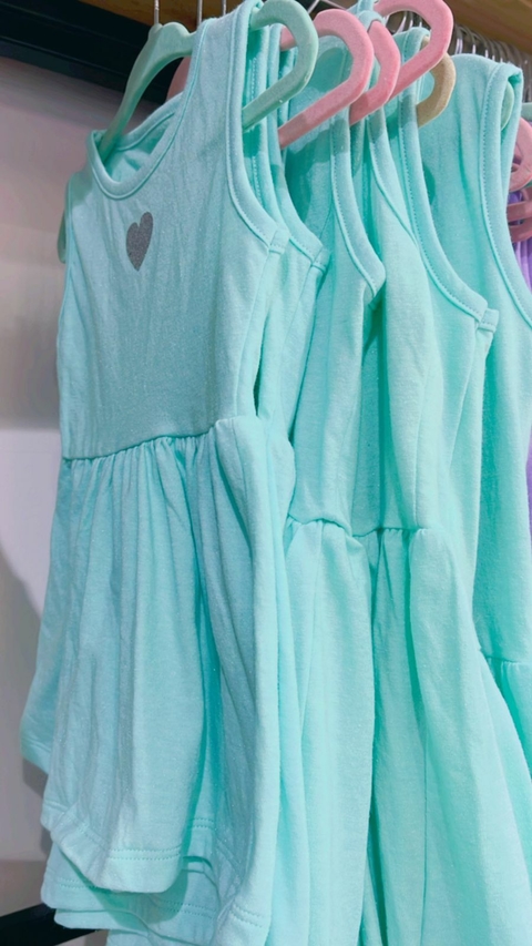 Vestido India Aqua Glitter