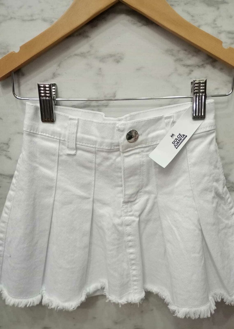 Pollera Margarita (Tableada) Blanca - comprar online