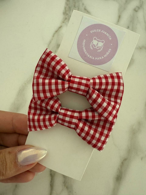Colitas Mini Lucia (Cuadrille rojo) - comprar online