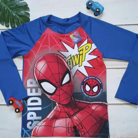 Remera uv spider manga larga