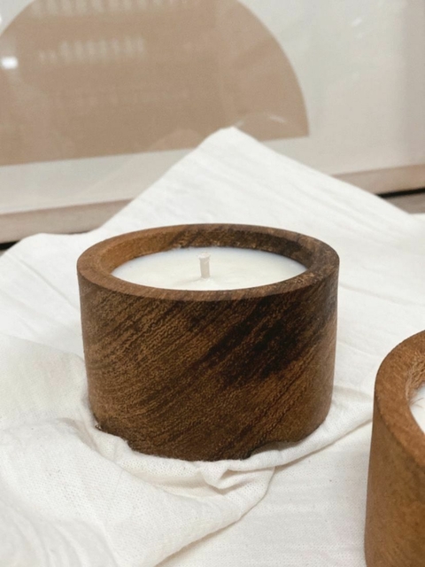 Vela Cuenco Madera