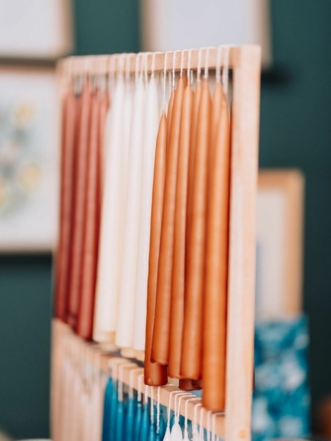 Pack x6 - Velas candelabro