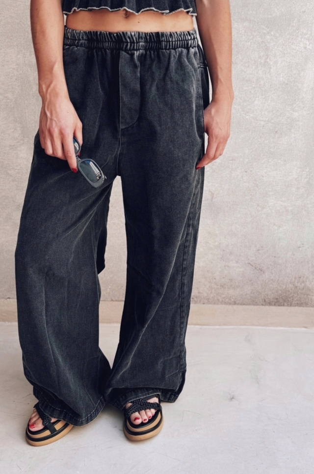 PALAZO DENIM NEGRO thumbnail 2