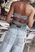 BLUSA ELASTIZADA DENIM - tienda online
