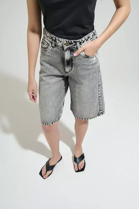 BERMUDA DENIM GREY - comprar online