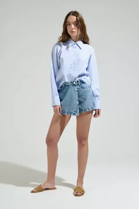 FALDA PORTAFOLIO DENIM - comprar online