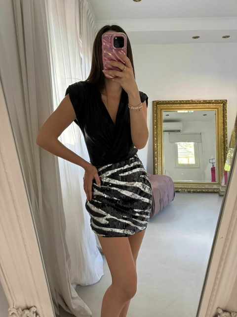 Falda cebra