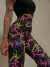 4818. Calza con tiras SPLASH FLUO