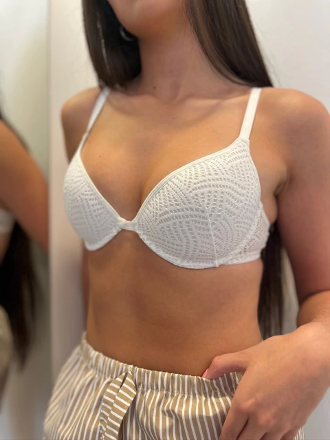 717. Corpiño con aro y push calado - comprar online