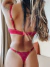 1250. Conjunto bralette con less regulable de puntilla FUCSIA - comprar online
