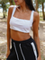 3130. Top micorfibra BLANCO - comprar online