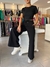 6044. Pantalon palazzo NEGRO