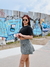 1321. Pollera con calza GRIS JASPEADO - comprar online