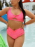 1066. Top con moño PRINT FONDO PINK en internet