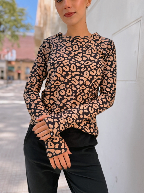 3381. Remera ML LEOPARDO - comprar online