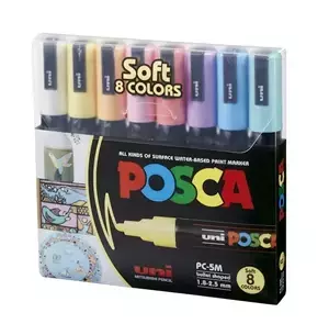 MARCADORES POSCA 1.5 MM X 8 PASTEL