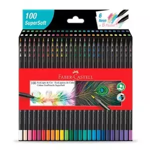 LAPICES FABER CASTELL SUPER SOFT x 100