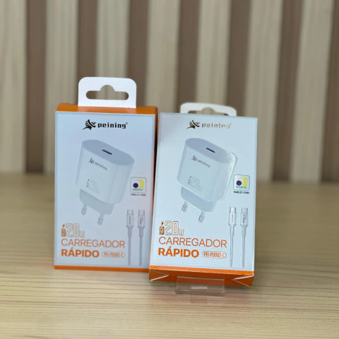 Carregador Turbo Tipo C/Tipo C 20w - Completo - comprar online