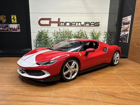 Bburago Ferrari 296 GTB Assetto Fiorano 2022 (Vermelho)
