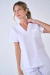 Ambo Mendoza Blanco (Marca Primera Línea) - Uniformes Saber