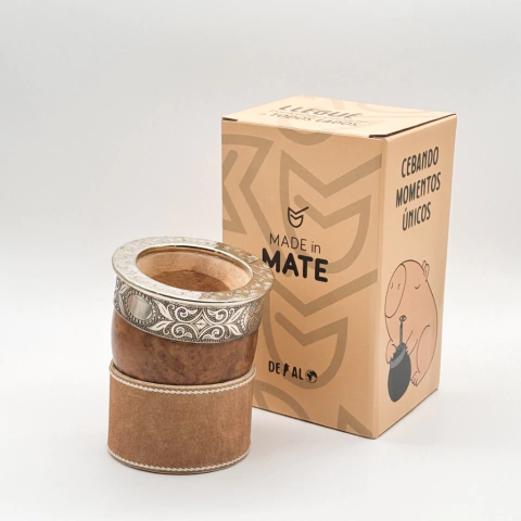 IMPERIAL CRIOLLO CON POSA MATE DE CUERO - comprar online